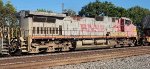 BNSF 681 Warbonnet trails on by